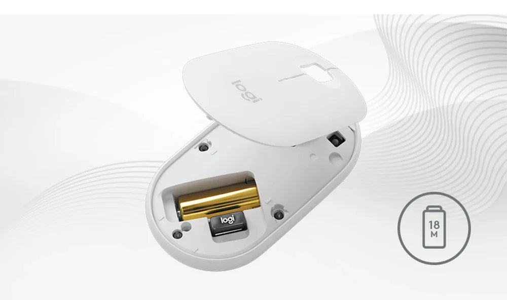 Logitech PEBBLE POP Wireless Bluetooth Mouse Laptop Tablet M350 Light and Thin Mute Office Battery Usb Stock Mini Mice