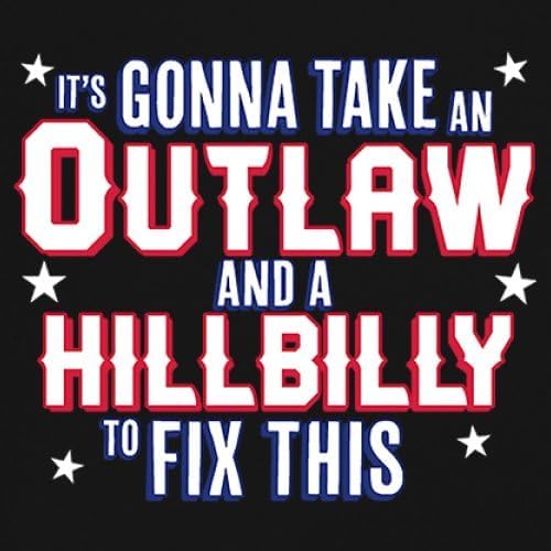 It's Gonna Take an Outlaw and a Hillbilly to Fix This Trump Vance 24 T-Shirt MAGA 2024 Take America Back Men's Tee