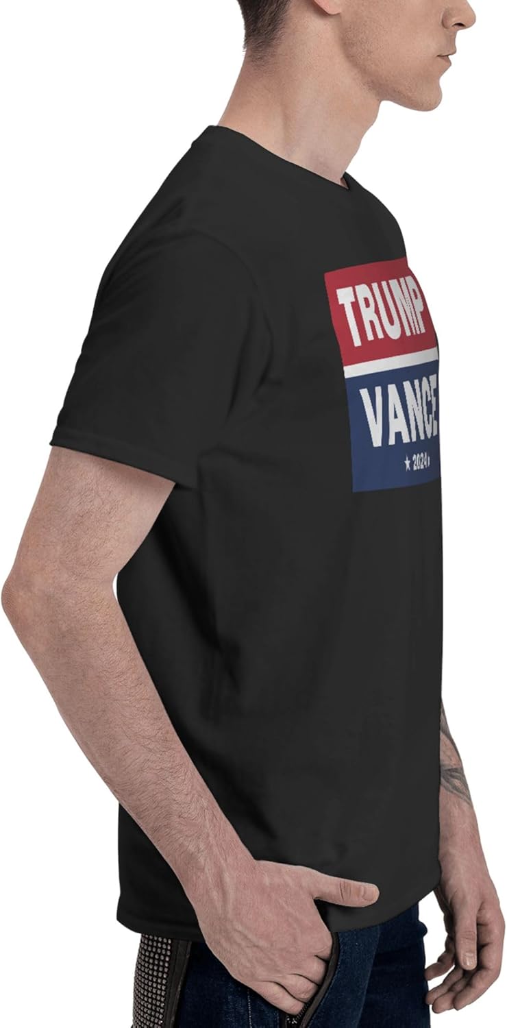 Trump Vance 2024 T Shirts for Men Cotton Short Sleeve T-Shirt