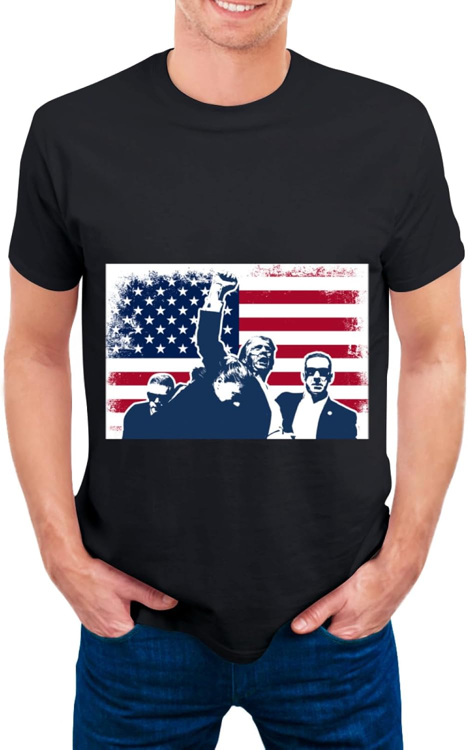 【Trump 2024 T-Shirt】 Trump Men T-Shirt Make America Great Again, It's Time to Go Joe