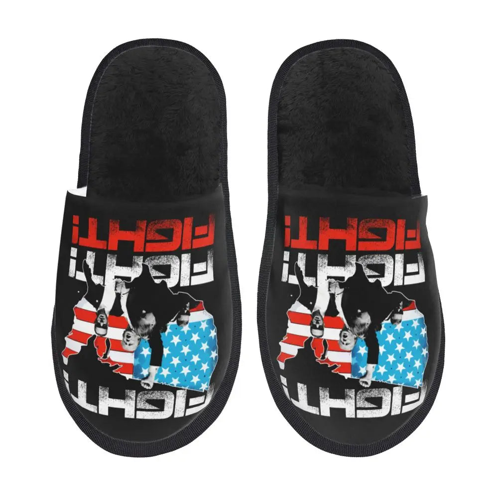 Trump Will Be Back Guest Slippers for Bathroom Women Custom Print American USA House Slipper