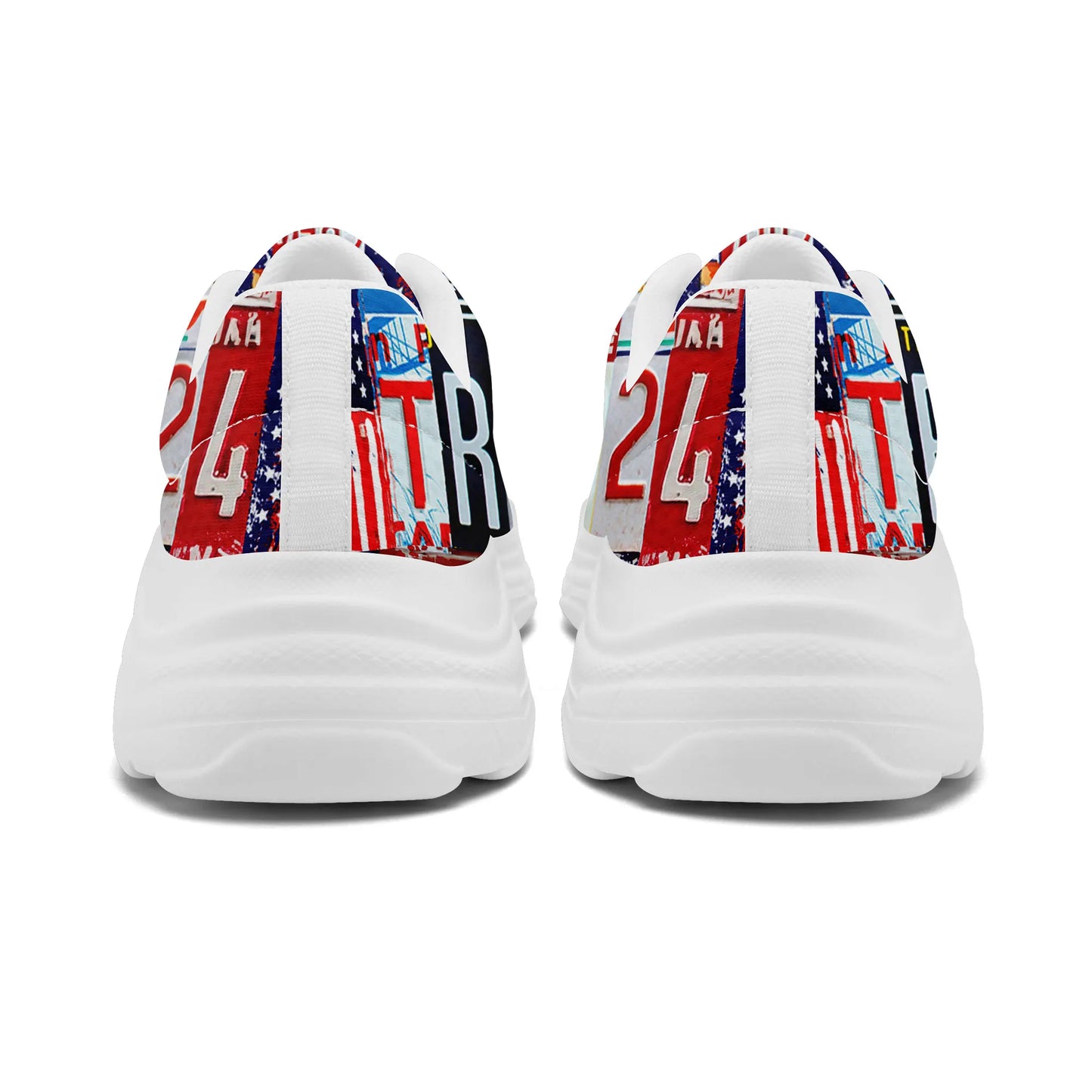 Trump Drip Sneaker Trump 2024 Election KAF Defund the Media Keep America First Design