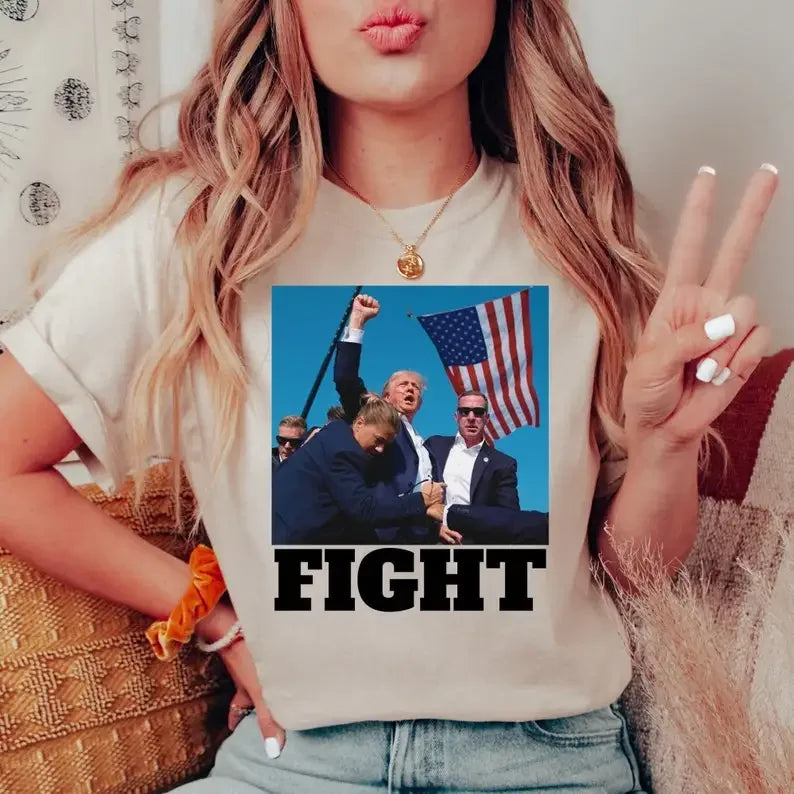 Fight Donald Trump Shirt, I Will Fight Trump, I Stand With Trump, Make America Great Again Trump Drip