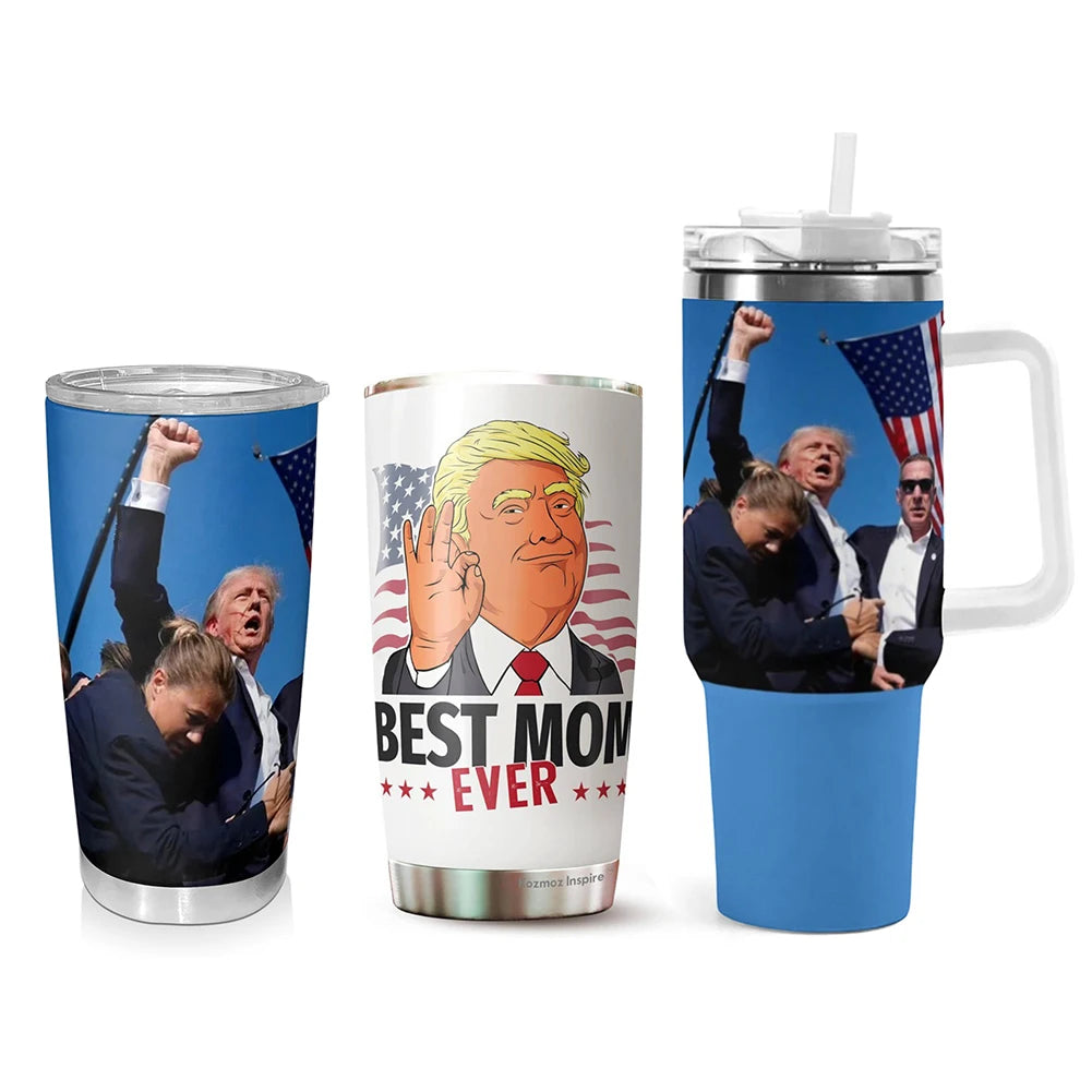 Donald Trump Tumbler Cup 304 Stainless Steel Coffee Mug Trump Insulated Tumbler Water Bottle Gifts for Supporters Fans