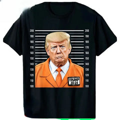 I support Free Trump shirt Fun print pattern pop humor Casual retro fashion street wear trend summer Men women universal T-shirt