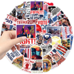 10/30/50pcs Funny 2024 Trump Stickers Make America Great Again Decals Skateboard Laptop Motorcycle Waterproof Sticker Kids Toys