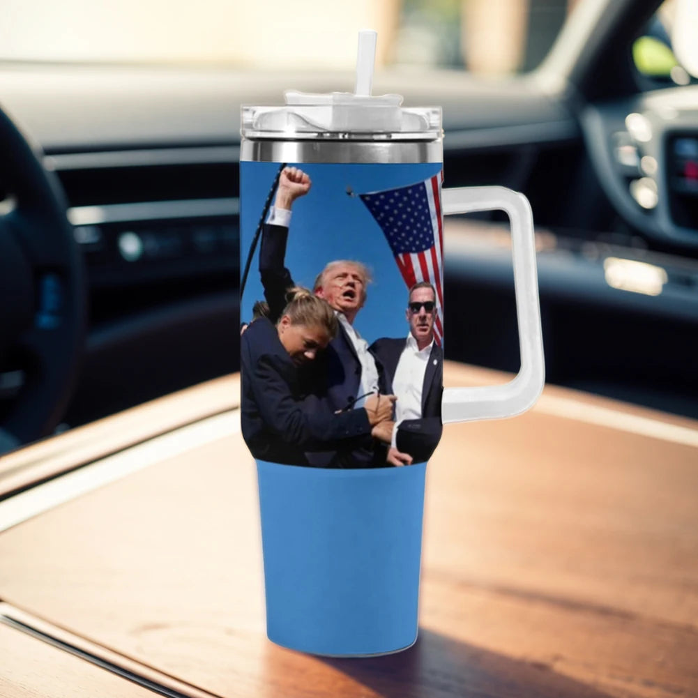 Donald Trump Tumbler Cup 304 Stainless Steel Coffee Mug Trump Insulated Tumbler Water Bottle Gifts for Supporters Fans