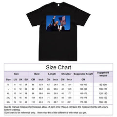 2024 Trump T-Shirt Cotton Loose Version Shirt with Trump Pattern Fashionable Comfortable Summer T Shirt Clothing for Shopping