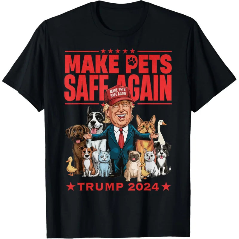 Make Pets Safe Again Trump 2024 Save Our Pets T-Shirt