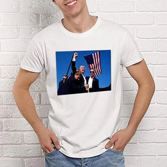 2024 Trump T-Shirt Cotton Loose Version Shirt with Trump Pattern Fashionable Comfortable Summer T Shirt Clothing for Shopping