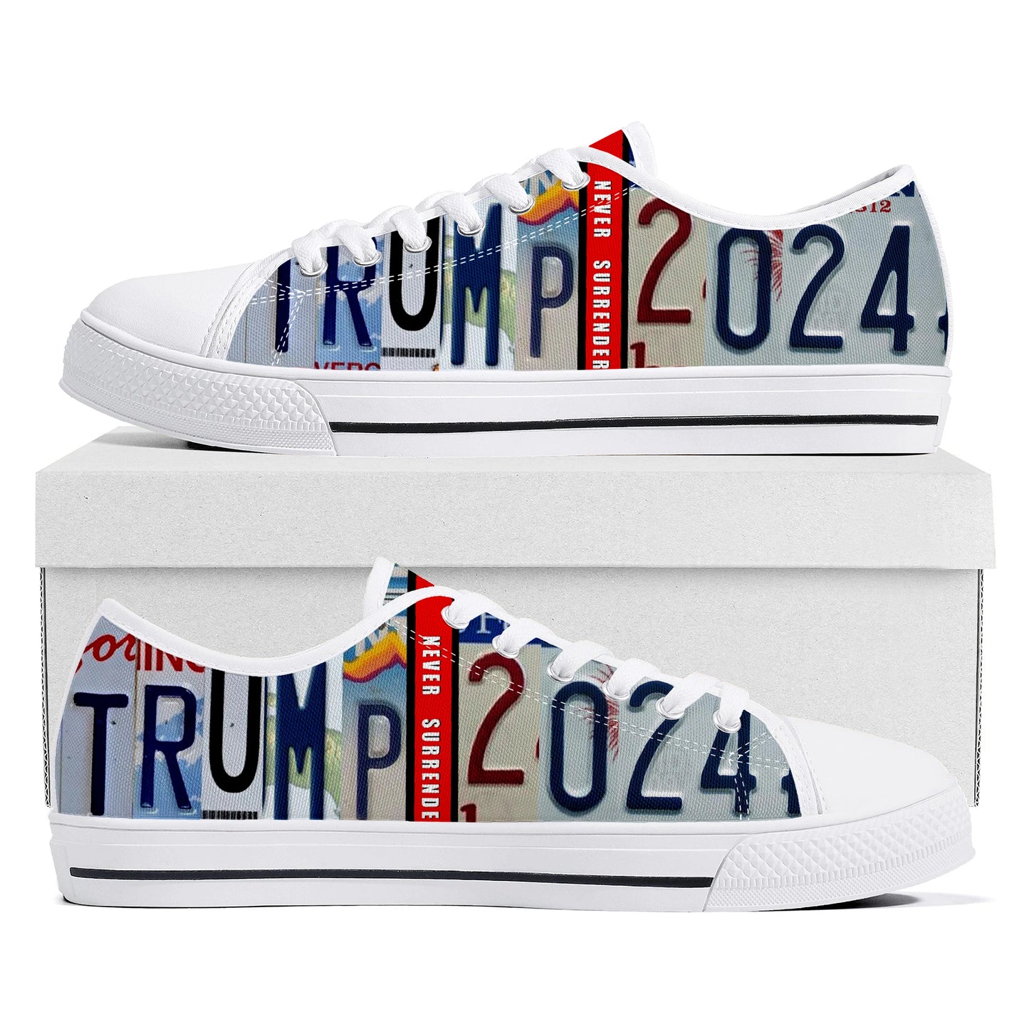 TRUMP Shooting Make Me Stronger 2024 Low Top Sneakers Mens Womens Teenager Canvas Sneaker Casual Custom Shoes Customize Shoe