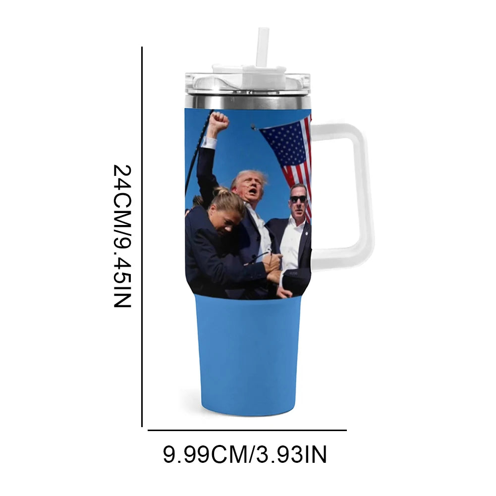 Donald Trump Tumbler Cup 304 Stainless Steel Coffee Mug Trump Insulated Tumbler Water Bottle Gifts for Supporters Fans