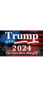 Trump Flag Train Donald Trump Flags Support for President 2024 Banner All Aboard The Trump Train 12x 18 Inch Trump 2024 Garden F