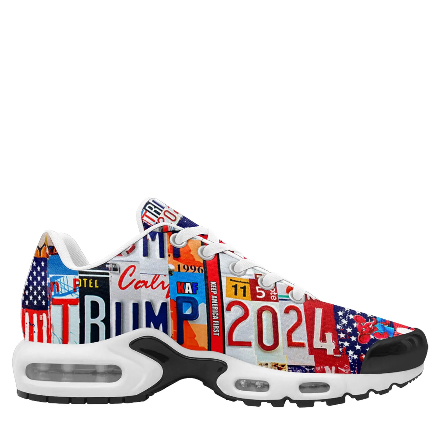 Sneaker Trump 2024 Election KAF Defund the Media Keep America First Design