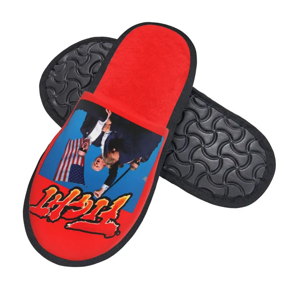 Trump Will Be Back Guest Slippers for Bathroom Women Custom Print American USA House Slipper