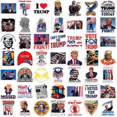 10/30/50pcs Funny 2024 Trump Stickers Make America Great Again Decals Skateboard Laptop Motorcycle Waterproof Sticker Kids Toys