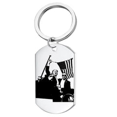 Trump Keychain 2024 Make America Great Again Trump Key Ring Fashion MAGA Nation Key Holder For Men Women Jewelry Accessories