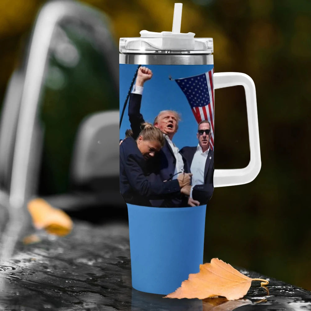 Donald Trump Tumbler Cup 304 Stainless Steel Coffee Mug Trump Insulated Tumbler Water Bottle Gifts for Supporters Fans