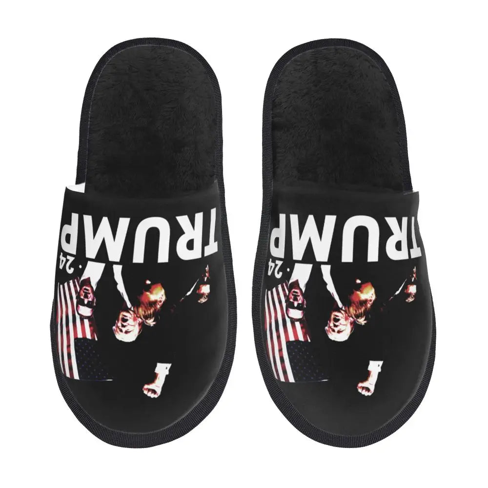 Trump Will Be Back Guest Slippers for Bathroom Women Custom Print American USA House Slipper