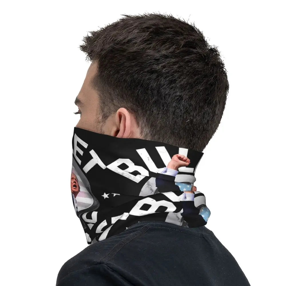 Donald Trump Assassination Shot Sniper MAGA Pennsylvania Bullet Proof Donald Trump Bandana Neck Gaiter Motocross Wrap Scarf