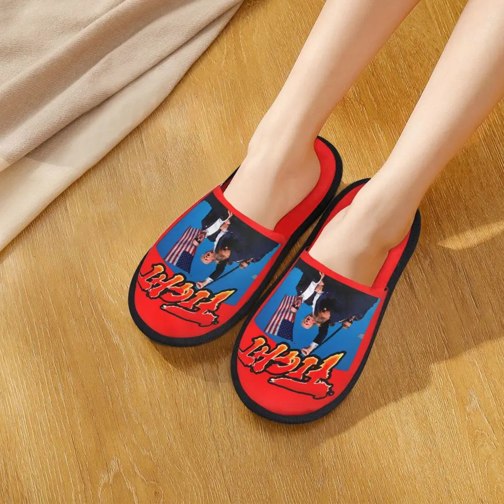 Trump Will Be Back Guest Slippers for Bathroom Women Custom Print American USA House Slipper