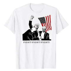 Trump Shirt Donald Trump 2024 T-Shirt Fight for President Survived Shot At Election Rally Trump T-Shirt UNISEX Made In USA