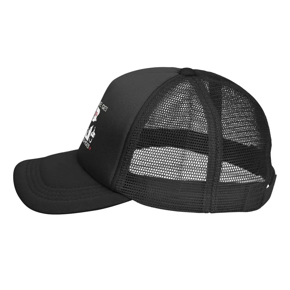 Funny Let Me Get My Shoes Funny Trump Mesh Baseball Caps Men Women curved Sun Hats Hats Adjustable Dad Hat Trucker Hats